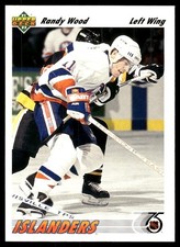 1991-92 Upper Deck #289 Randy Wood New York Islanders Hockey Card