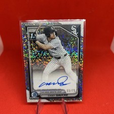 2024 Bowman Draft Chrome Prospect Sparkle Refractor /71 Casey Saucke II Auto