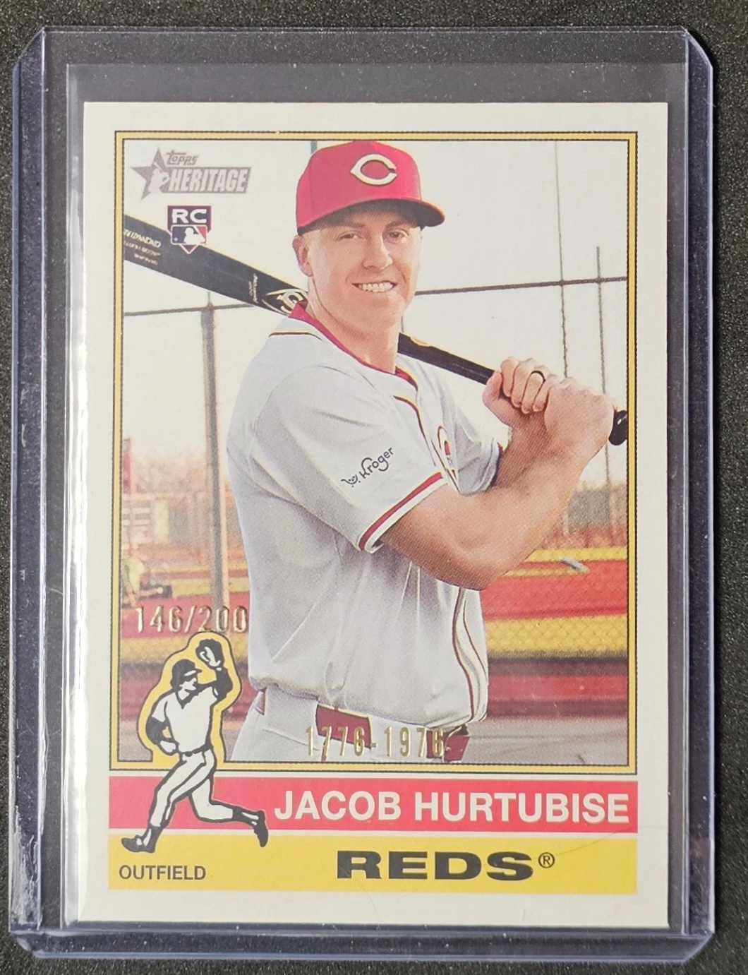 2025 Topps Heritage JACOB HURTUBISE Rookie Card #124 #'d 146/200 Bicentennial