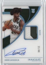 2023 Immaculate Rookie Jersey Number 21/44 Andre Jackson Jr #125 Patch Auto 1a07