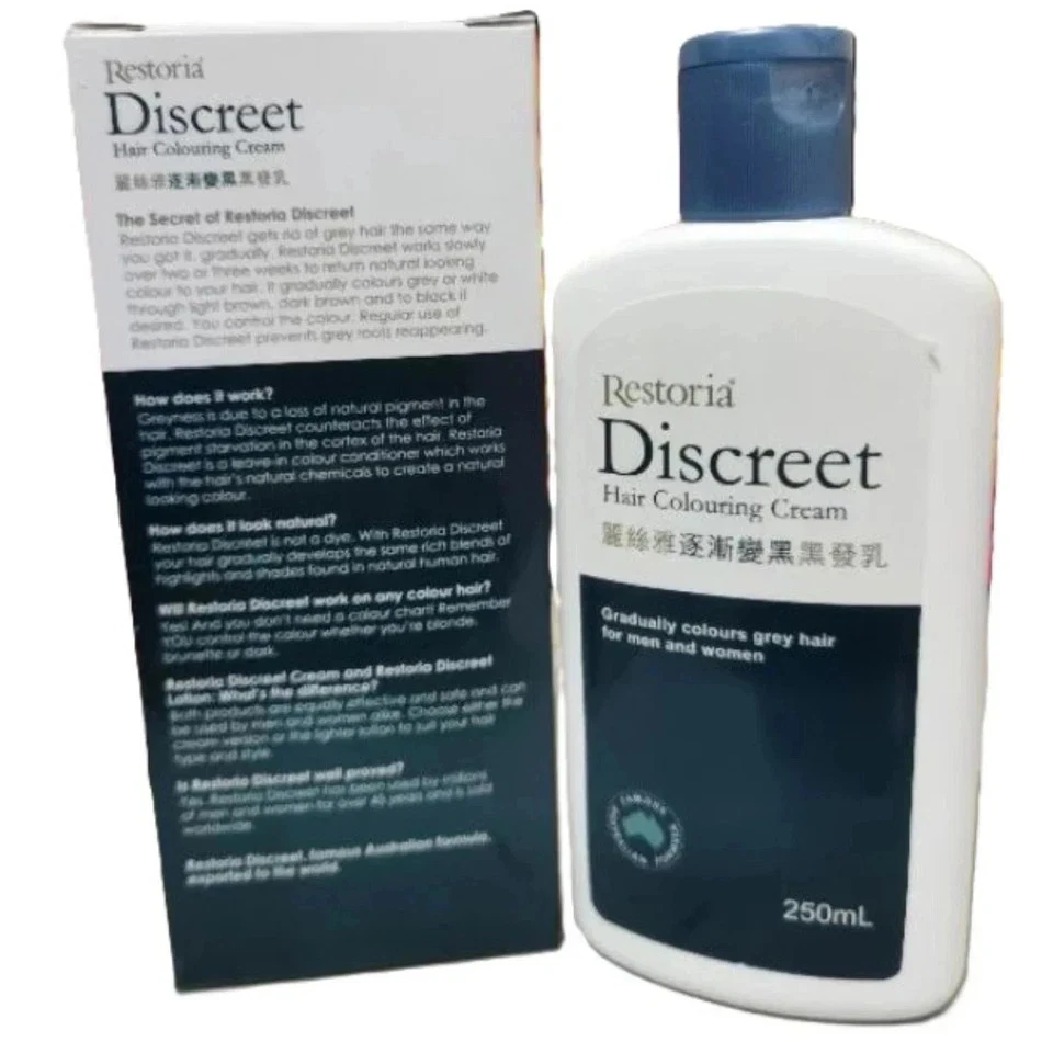 Crema Cabello Restoria Discreta 250 ml Cabello Gris Reversión y Restauración Natural del Color X2 Foto 2 de 4