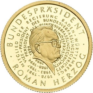 Künker: Mariana Islands 5 Dollar 2005 Präsident Roman Herzog 1/25 Oz Feingold