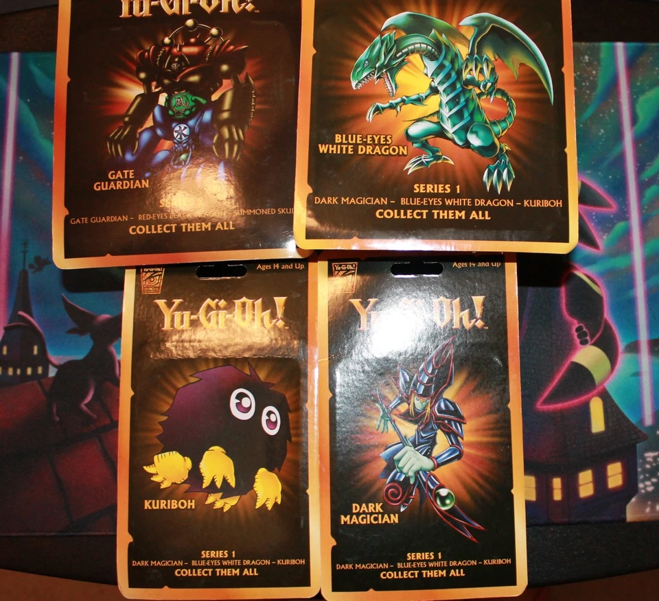 Yu-Gi-Oh 4 英寸套装(4 人物)系列 1 和 2 可动人偶底座 Neca 密封 — 第 3/4 张图片