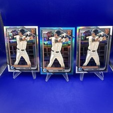 2024 Bowman Draft James Tibbs III - 1st Chrome Prospect Refractor - 3 Card Lot