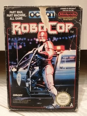 VINTAGE NINTENDO ENTERTAINMENT SYSTEM NES ROBOCOP CARTRIDGE SPIEL PAL A OVP