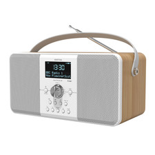 Azatom DAB + FM Radio Orologio Stereo Altoparlante Allarme Bluetooth - Multiplex D2 Rovere
