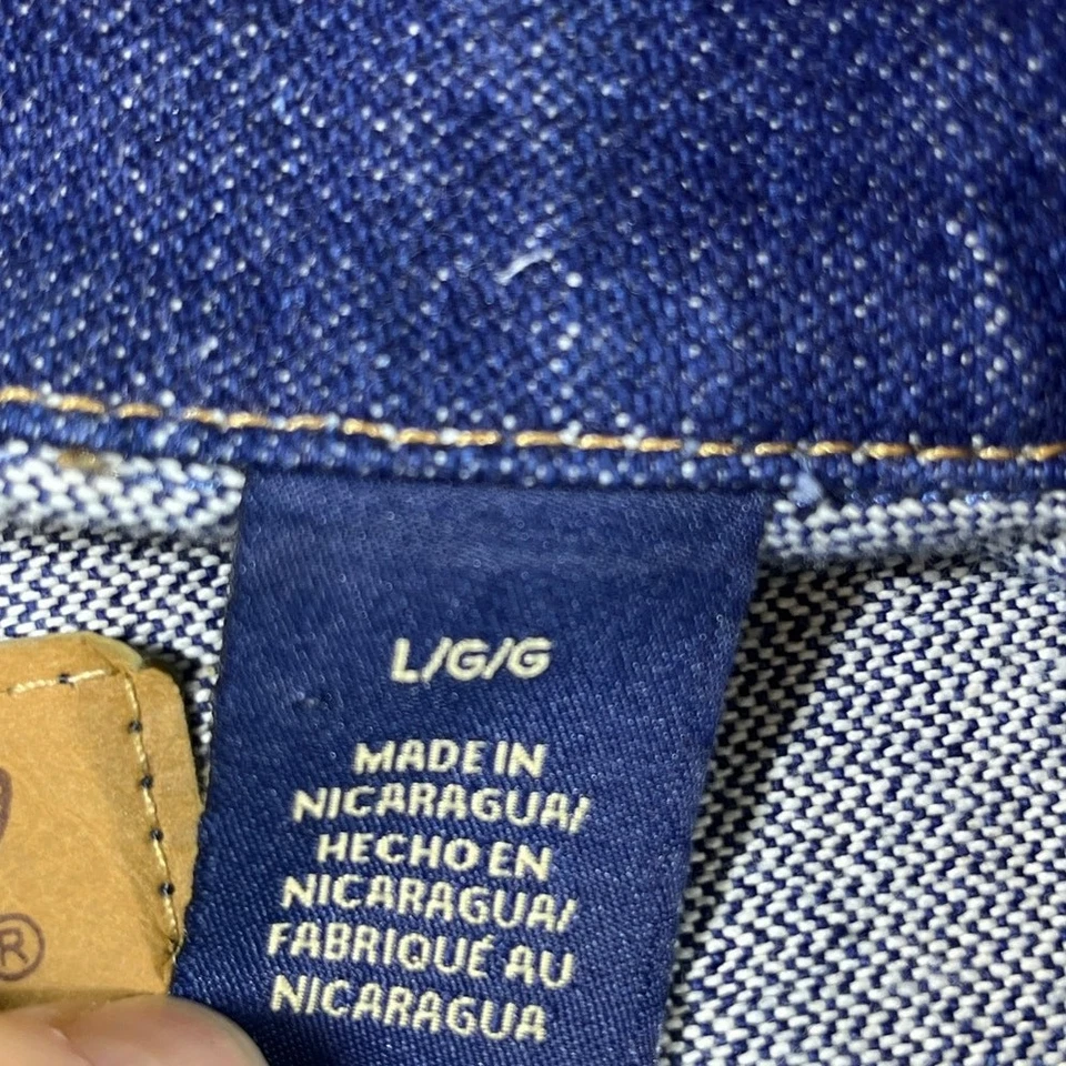 Wrangler мужской большой синий ковбой покроя джинсовой ткани водитель грузовика работы Jean куртка Western - Изображение 4 из 4