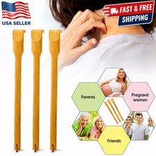 Natural Bamboo Back Scratcher Long Reach Pick Itch Relief Tool Portable US