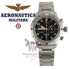 Orologio Pilota Cronografo Aeronautica Militare in Acciaio
