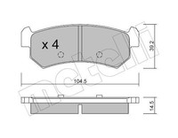 Metelli Bremsbelagsatz, Scheibenbremse 22-0511-0 FüR Chevrolet Daewoo