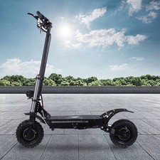 Folding Dual Motor 38AH 60V 6000W Electric Scooter 11" Off Road Tire With Seata3
