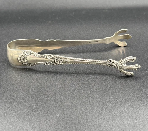 Cambridge by Gorham Sterling Silver large Sugar Tongs 4 5/8"