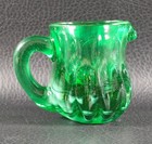 Boyd's Crystal Art Glass MINI PITCHER #30 MINT GREEN 10-17-83 Glows NOS — photo 4