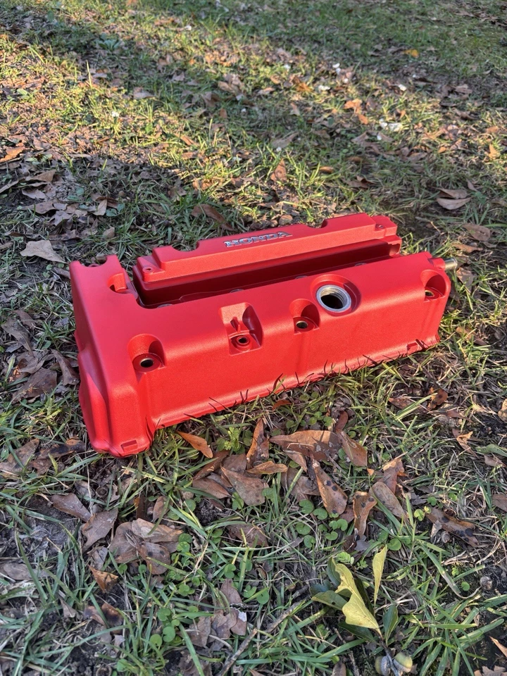 K20 K24 Recubierto de Polvo Arruga Rojo Serie K Cubierta de Válvula Foto 2 de 4