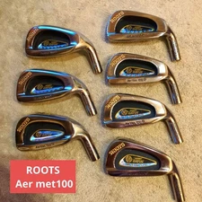 ROOTS Aer met 100 Iron Head Set of 7 4-Pw Head Only Used