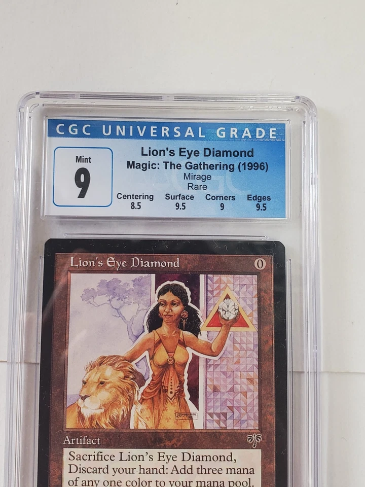 MTG Lion's Eye Diamond English MI Mirage CGC 9 MINT - Image 2 of 3