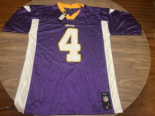 Vintage Brett Farve Minnesota Vikings Large Purple NFL Jersey Unworn + Tag - Picture 2 of 11