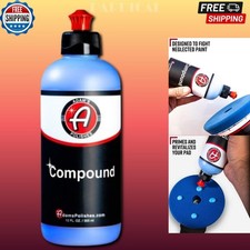 Adam's Paint Correcting Compound 12oz - Silicone-Free, Body Shop Safe, Low-Dust 