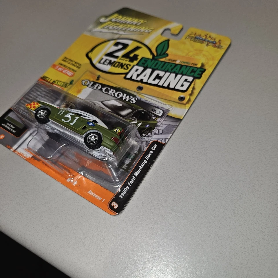 JOHNNY Lightning 白色闪电 24 HRS OF LEMONS 赛车 90 年代福特 MUSTANG — 第 4/4 张图片