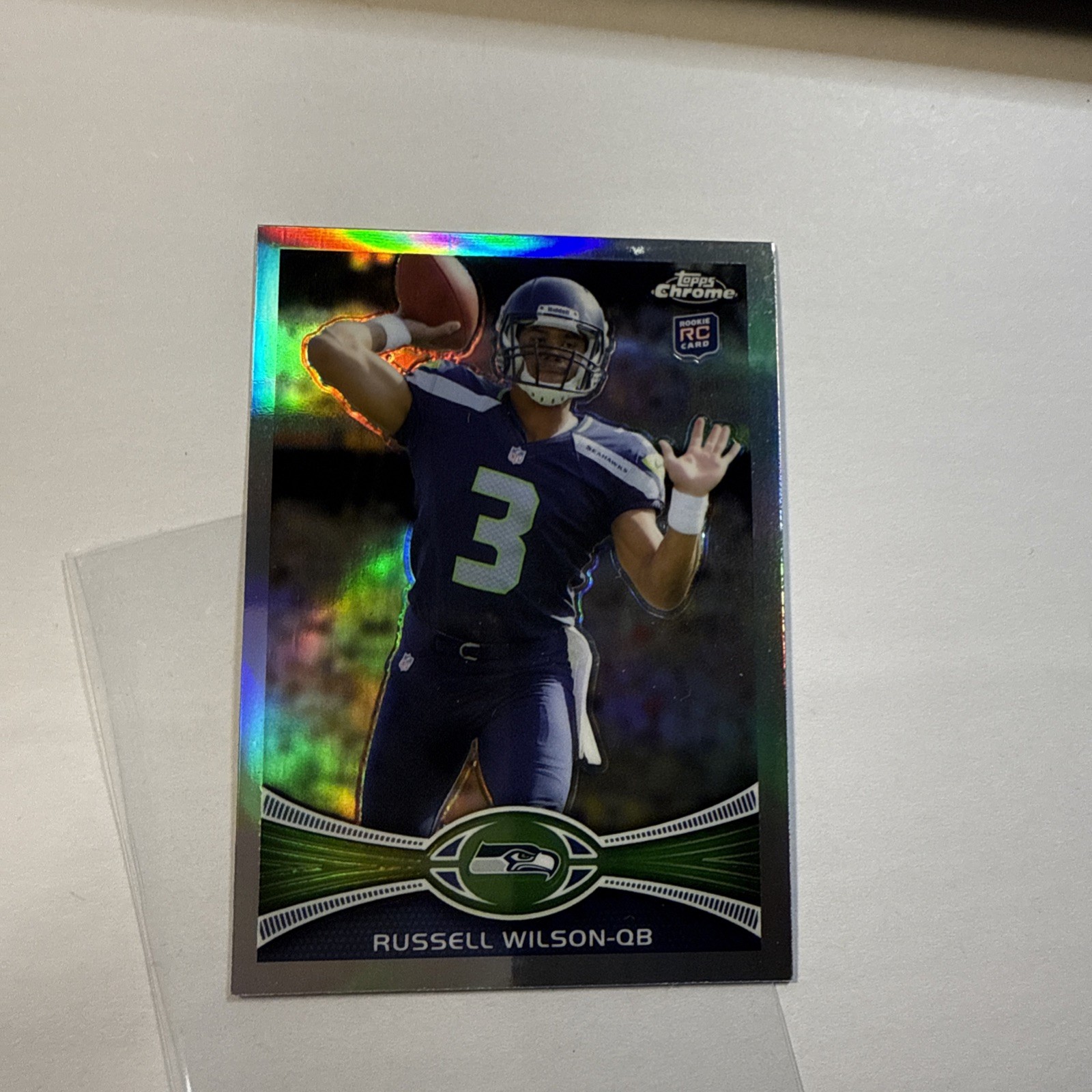 2012 Topps Chrome Russell Wilson #40 Refractor Rookie Seattle Seahawks RC
