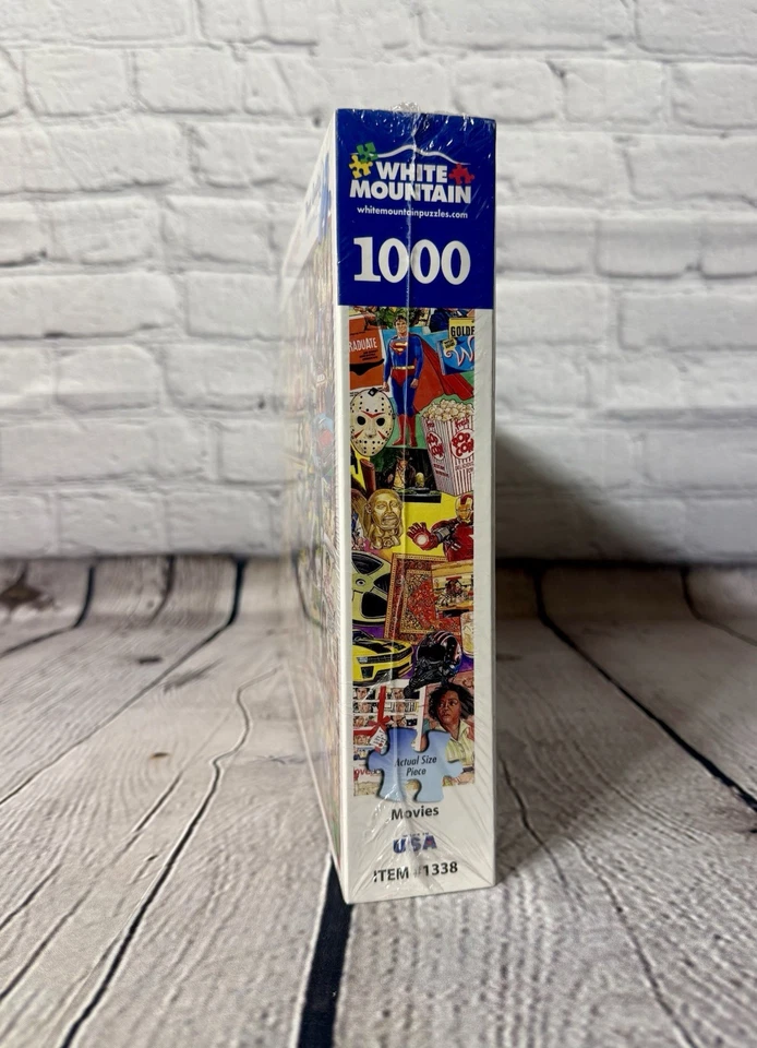 White Mountain Puzzles 1000-Piece Jigsaw Puzzle Movies ITEM #1338 New Sealed NIB - Image 4 of 4