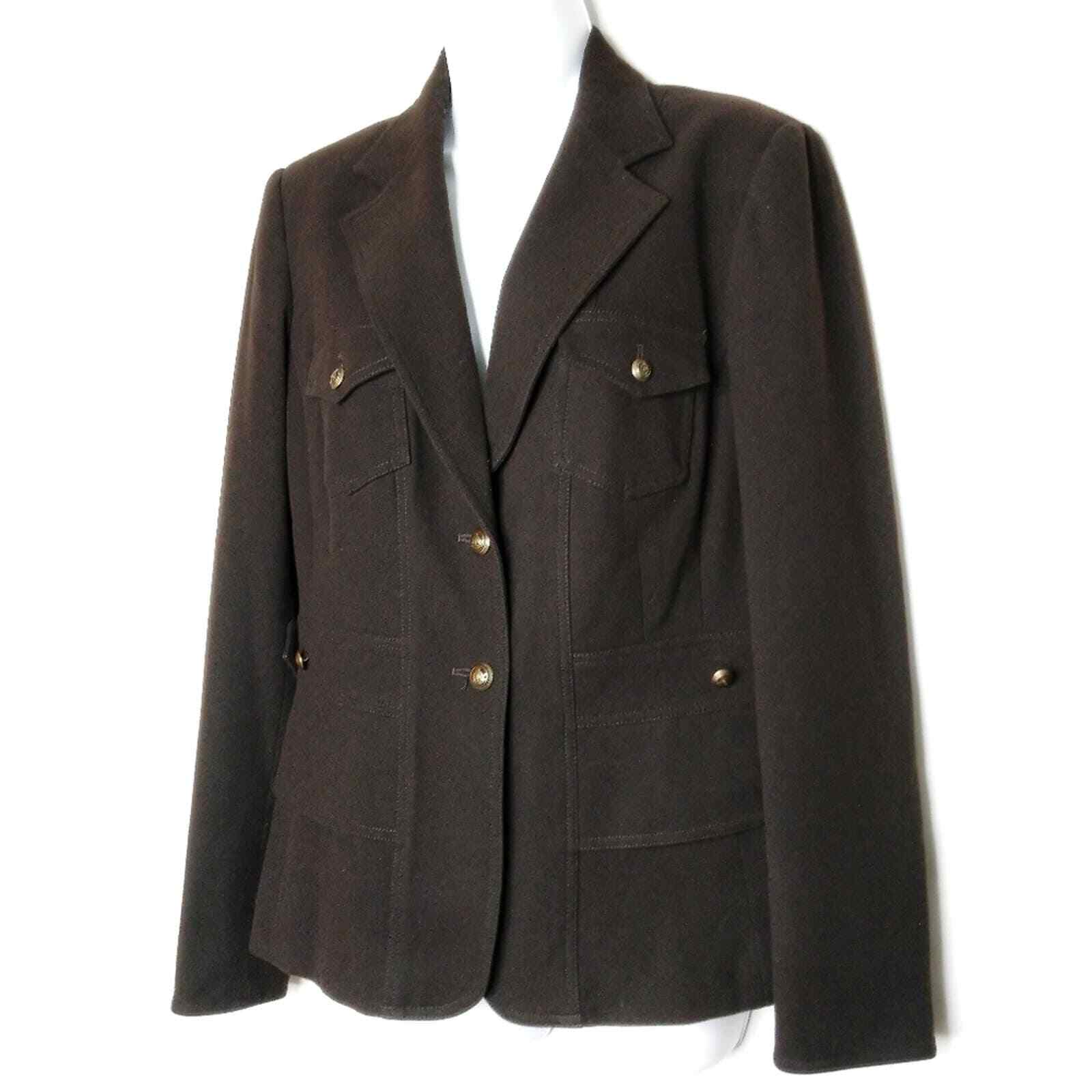 Etcetera Black Jacket Crest Button Pocket Blazer … - image 1