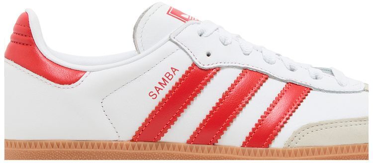 Size 5.5 - Adidas Samba OG White Solar Red Gum W for sale online