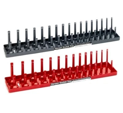 Hansen Global 1/2" Drive Metric & SAE Standard & Deep Socket Tray Organizer Set
