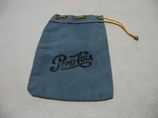 Vintage 1950s Pepsi-Cola Canvas Money Marble Bag With Yellow Drawstring