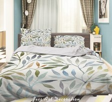 3D Leaves Pattern Colorful Quilt Cover Set Duvet Cover Bedding Pillowcases