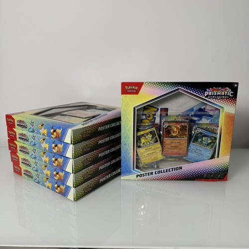 Pokemon TCG Scarlet & Violet Prismatic Evolutions Poster Collection Box – Factory Sealed