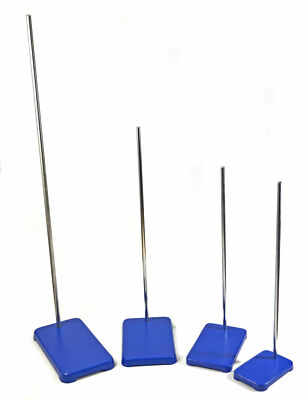 Eisco Labs Heavy Duty Set of Cast Iron Bases and Stainless Steel Rods Kit