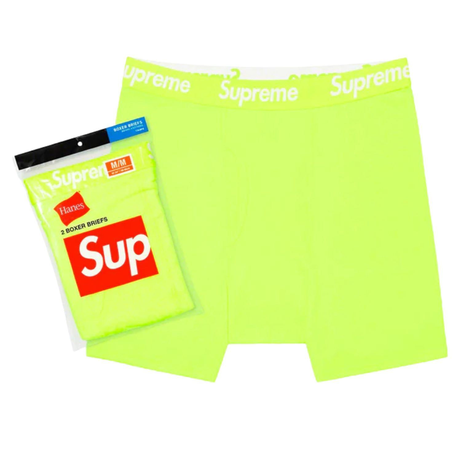 Supreme Hanes Boxer Briefs (2 Pack) Mens Style : Ss23a13 image 2