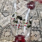 4 Pfaltzgraff Winterberry 14 oz  Water Winter holiday Goblets Glasses New In Box — photo 9