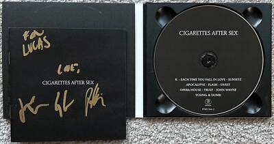 cd cigarettes after sex Cigarettes After Sex Signed In Person CAS CD Cover - Greg Gonzalez