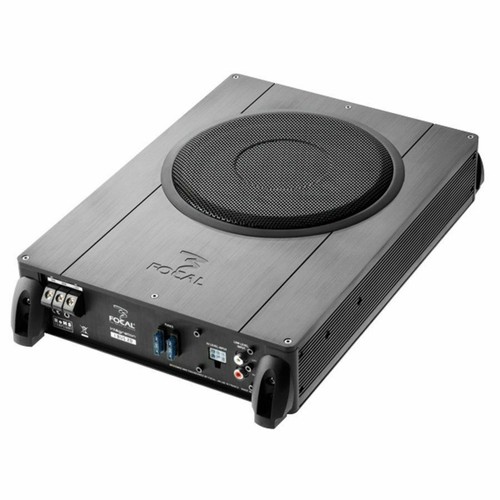 SUBWOOFER SUB AMPLIFICATO ATTIVO SOTTO SEDILE BAULE PIATTO FOCAL 75W