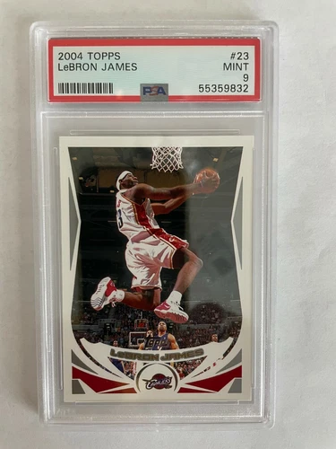 2004 Topps #23 LeBron James Cleveland Cavaliers PSA 9 MINT 2nd Year Card