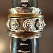 Sterling Silver 925 Spinner Ring or Fidget Ring Size 7.5-8 