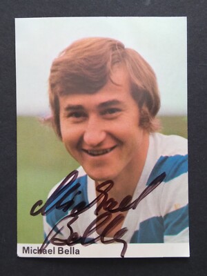 Michael Bella MSV Duisburg Bergmann King Football 1972/73  291 signed ungived