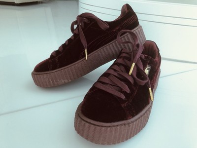 fenty maroon creepers