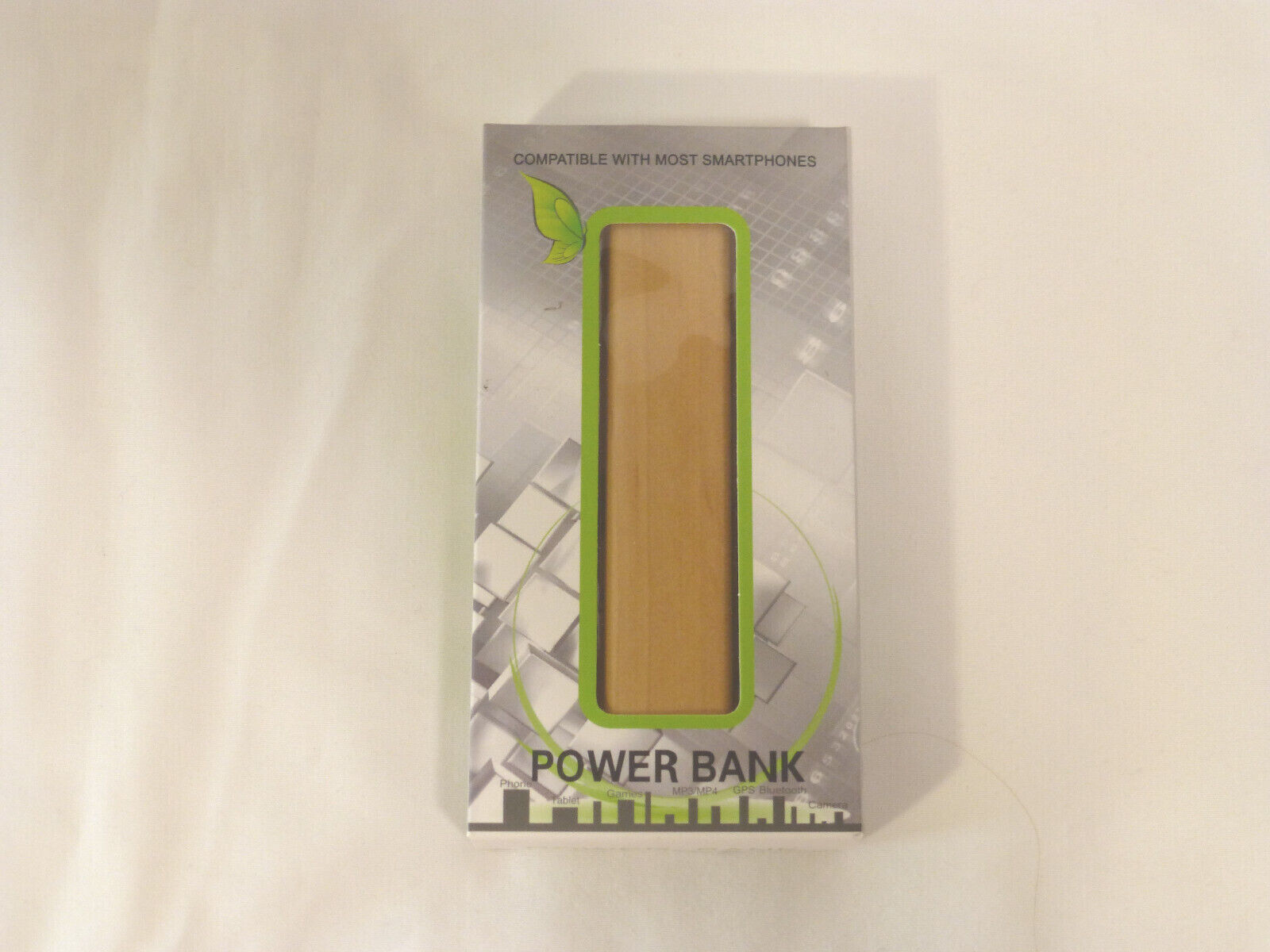 Compact Wooden 2000mAh Power Bank Portable Charger SI-6552