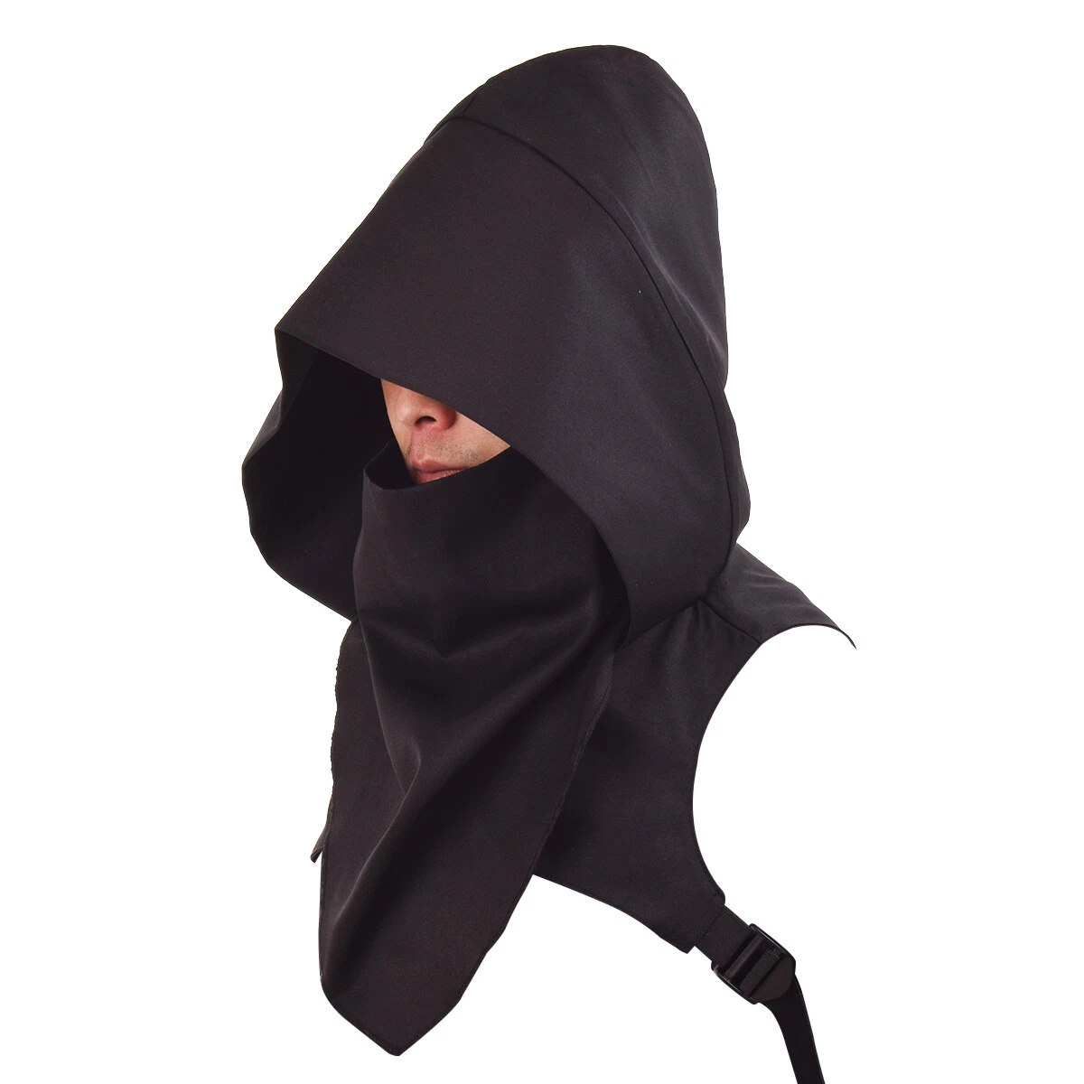 Unisex Medieval Cowl Hood Scarf Halloween Hooded Wicca Pagan Cosplay Outdoor