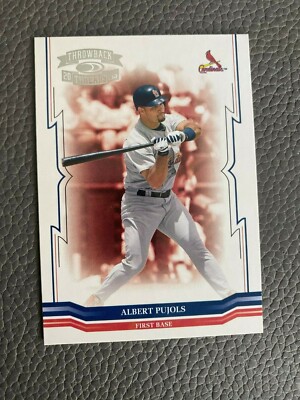 2005 Donruss Throw Back Threads  #105 Albert Pujols St Louis Cardinals