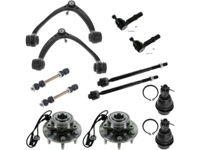 91CB35R Front Control Arm Ball Joint Tie Rod End Kit Fits Cadillac Escalade EXT
