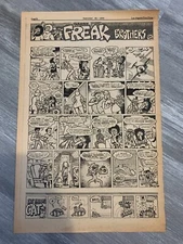 9/25/70 FREAK BROTHERS HIGHJACKED 11.5x17" LAFP Underground Newspaper FULL PAGE