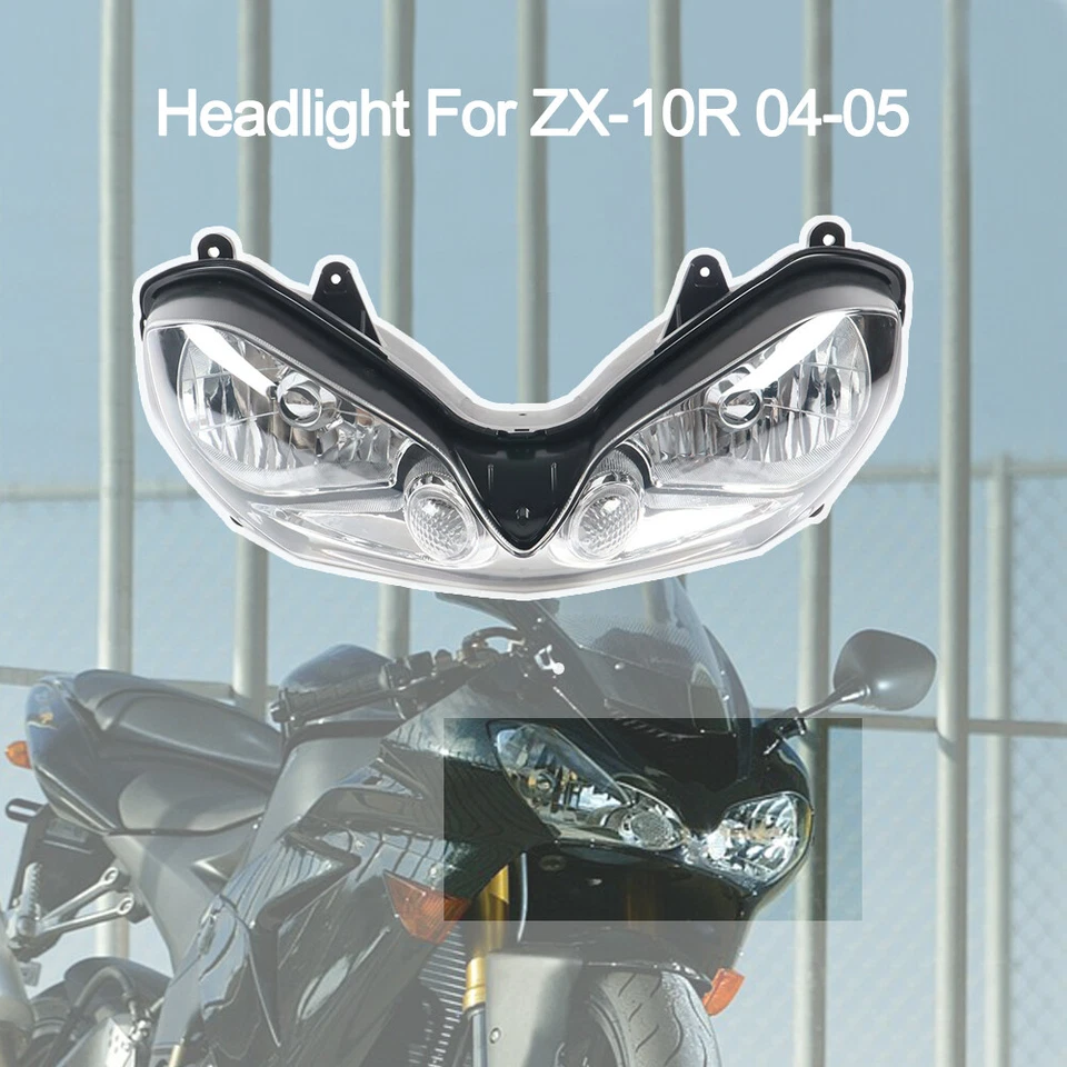 Headlight for Ninja ZX10R 2004 2005 ZX1000C 04 05 Kawasaki Headlamp Assembly Foto 2 de 4