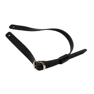 Jay-Pee Leather Hat Back Strap Chin Strap for Visor Hat Chrome Buckle