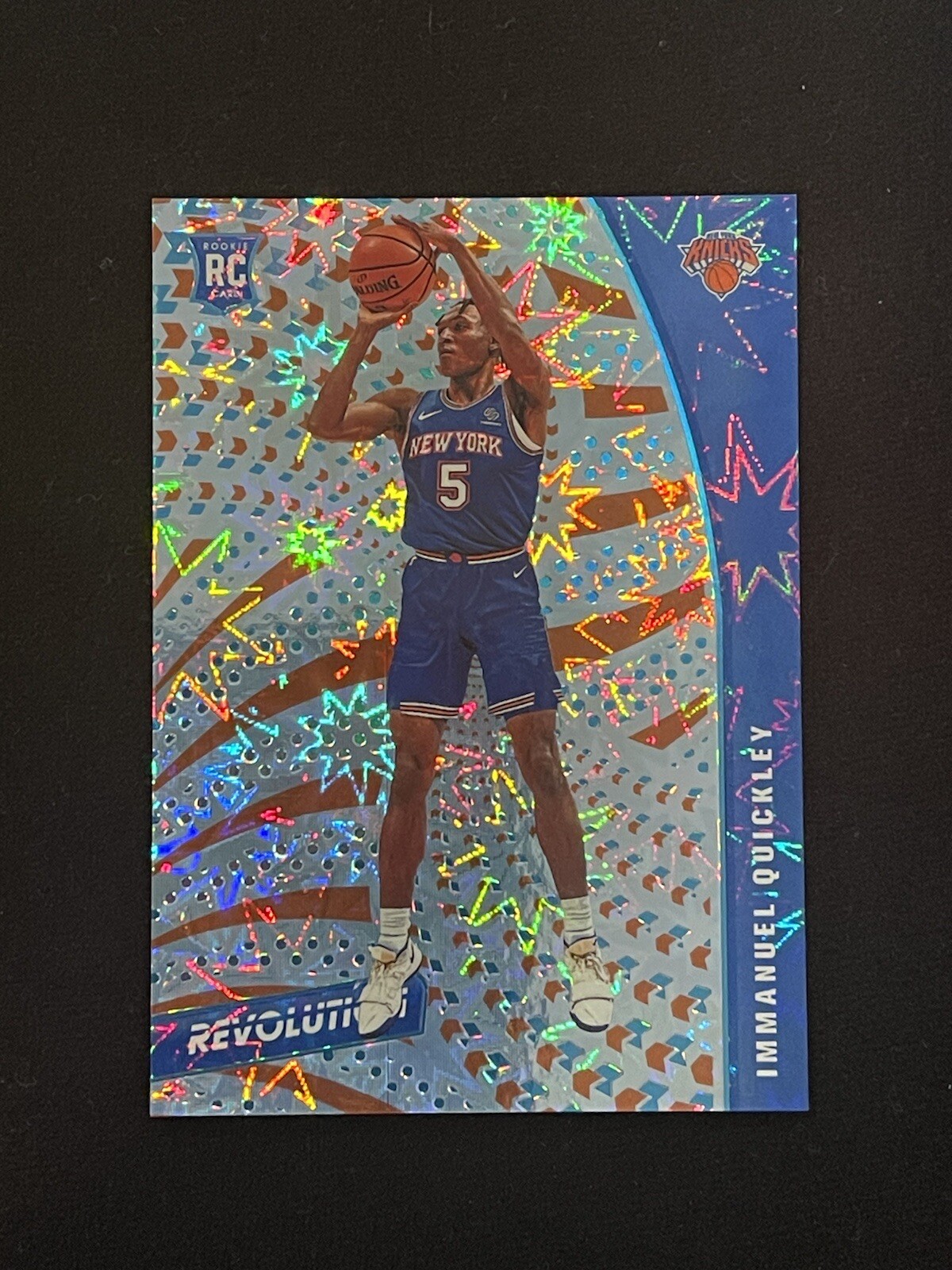 2020-21 Panini Revolution Immanuel Quickley Impact RC Rookie 007/149 NY Knicks