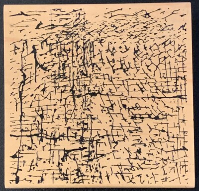 Stampers Anonymous Contemporary Art Ink Splatter Rubber Stamp