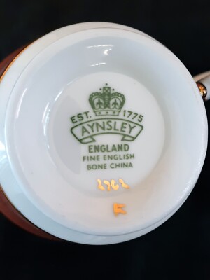 Vintage Aynsley England bone china tea cup & saucer | eBay